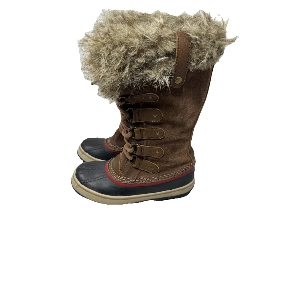 🔥Sorel TofinoSz6.5 🤎 🤑Waterproof Lined Winter Snow Boots Faux Fur Slay The ❄️